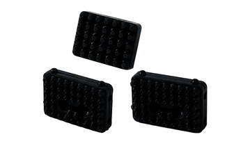 Plastic rubber foot pads, used for cargo bar jack bar